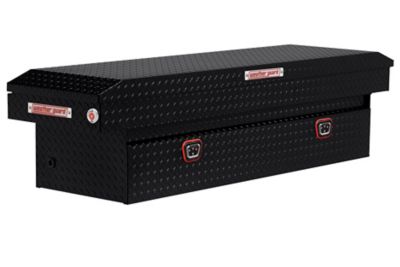 Weather Guard 72 in. Gloss Black Aluminum Full Size Crossbed Truck Tool Box