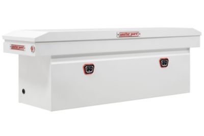 Weather Guard 72 in. White Steel Full Size Deep Crossbed Truck Tool Box