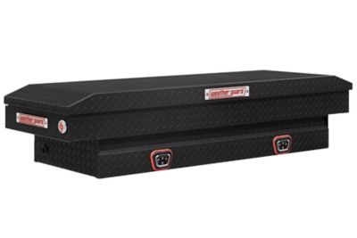 Weather Guard 62.5 in. Matte Black Aluminum Compact Truck Tool Box