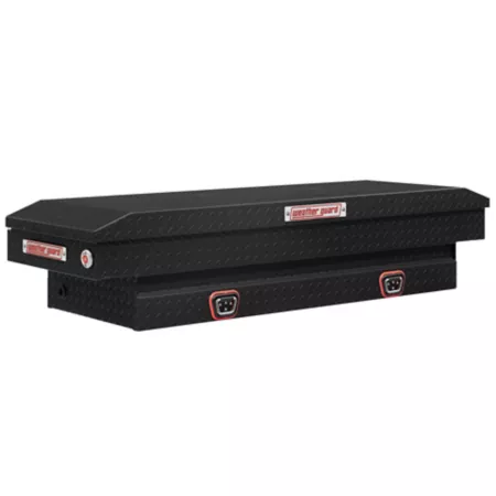 Weather Guard 62.5" x 20" Matte Black Aluminum Compact Truck Tool Box Crossover Truck Tool Boxes