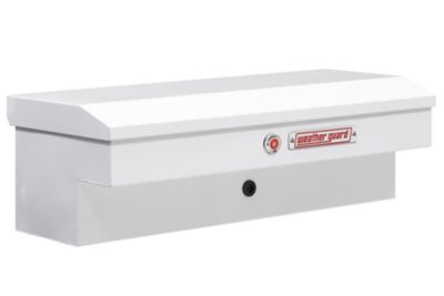 Weather Guard 41 in. White Steel Short Lo- Side Truck Tool Box