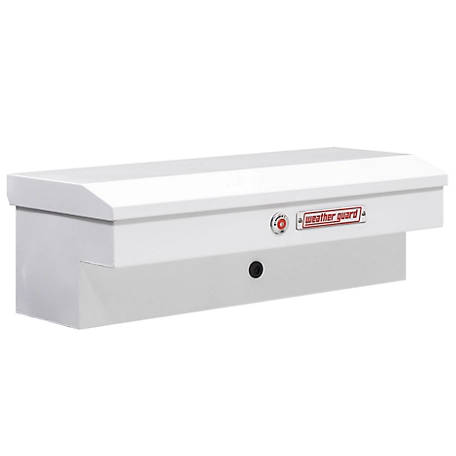 Weather Guard 41 in. White Steel Short Lo- Side Truck Tool Box