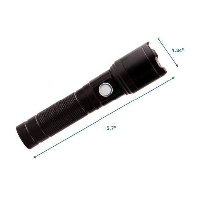 Image showing  600-Lumen Rechargeable Flashlight, Black