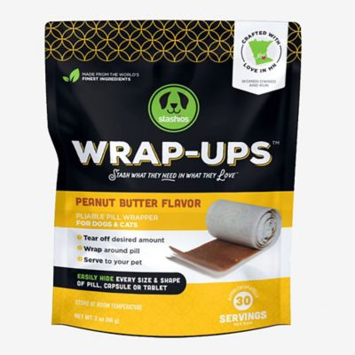 Stashios Wrap-Ups: Pill Wrapper - Peanut Butter - 30 Servings Bag
