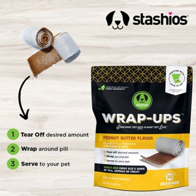 Image showing  Wrap-Ups Peanut Butter Flavor Pill Hiding Treats for Dogs and Cats