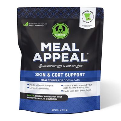 Stashios Meal Appeal: Skin & Coat Support Food Topper - Beef 4 oz.