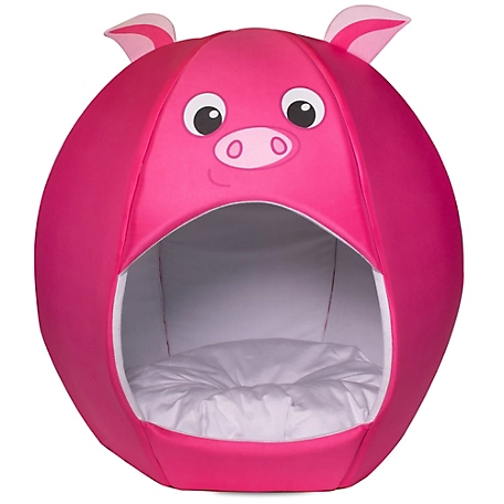 Maccabi Art Pet Friends Igloo Bed: Small - Piggy - Animal Face Bed