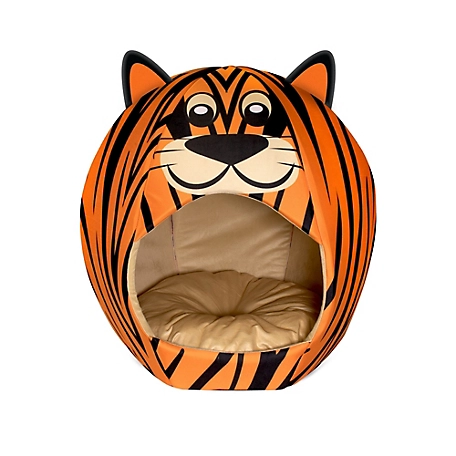 Maccabi Art Pet Friends Igloo Bed: Small - Tiger - Animal Face Bed