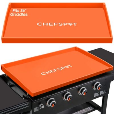 CHEFSSPOT Griddle Mat Cover For 36 in. Blackstone And Other Griddles - Grill Cover Protector (Orange)