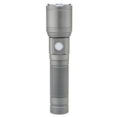 JobSmart 600-Lumen Rechargeable Flashlight, Gray