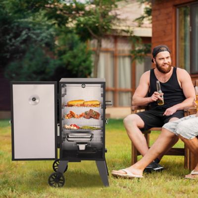 Image showing  454 sq. in. Analog Electric Smoker with 3 Cooking Grates