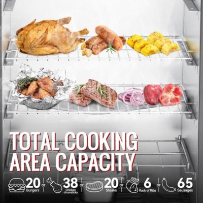 Image showing  454 sq. in. Analog Electric Smoker with 3 Cooking Grates
