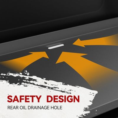 Image showing 7 th Royal Gourmet 4-Burner Propane Gas Flat Top Griddle with Hard Cover, 766 sq. in., Black