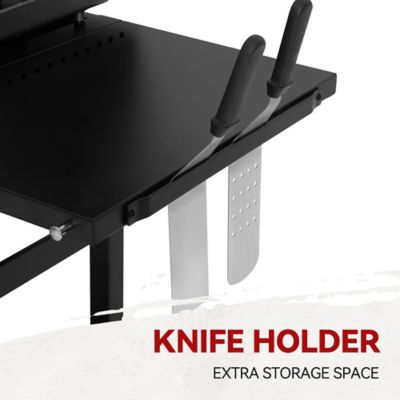 Image showing 9 th Royal Gourmet 4-Burner Propane Gas Flat Top Griddle with Hard Cover, 766 sq. in., Black