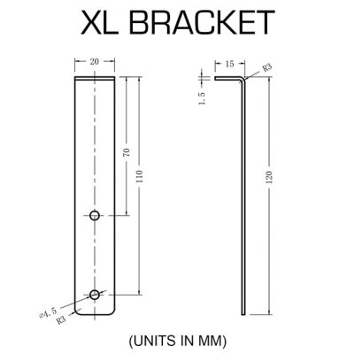 Image showing  LED Illuminated Wheel Ring Brackets - Extended