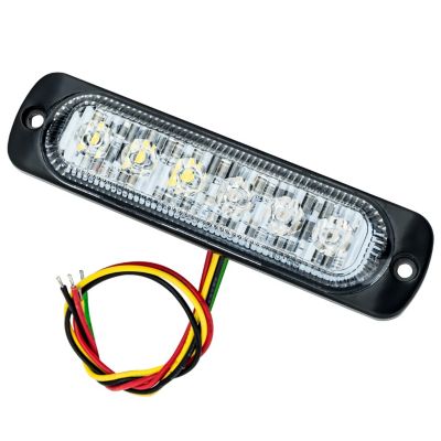 ORACLE Lighting 6 LED Dual Color Slim Strobe, Amber/White, 3513-023