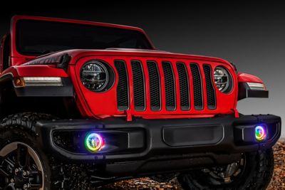 Image showing  Jeep Wrangler JL/Gladiator JT LED Surface Mount Fog Light Halo Kit, 1215-333