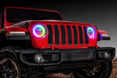 Image showing  Jeep Wrangler JL/Gladiator JT LED Surface Mount Headlight Halo Kit, 1214-335