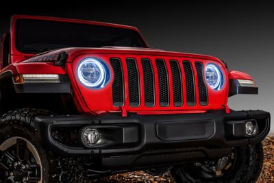 Image showing  Jeep Wrangler JL/Gladiator JT LED Surface Mount Headlight Halo Kit, 1214-335