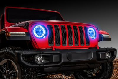 Image showing  Jeep Wrangler JL/Gladiator JT LED Surface Mount Headlight Halo Kit, 1214-335