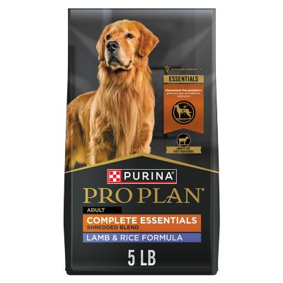 Purina Pro Plan Complete Essentials Shredded Blend Lamb and Rice High Protein Dog Food with Probiotics for Dogs