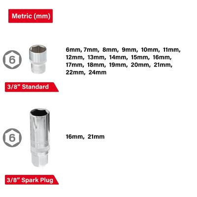 Image showing  26 pc. Metric Socket Set