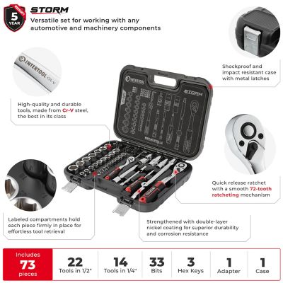 Image showing  73 pc. Socket Set