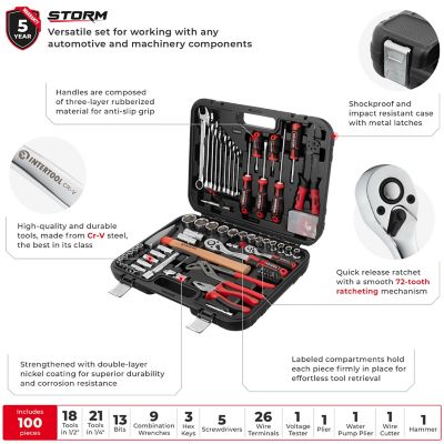 Image showing  Mechanics Tool Set, 100 pc.