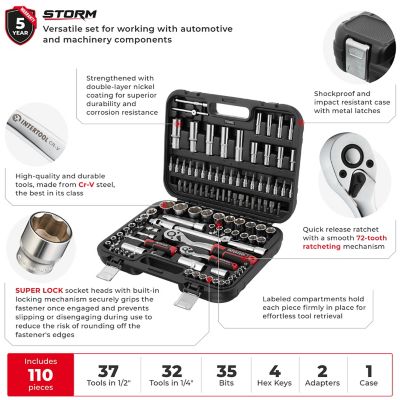 Image showing  110 pc. Socket Set