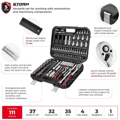 Image showing  111 pc. Socket Set
