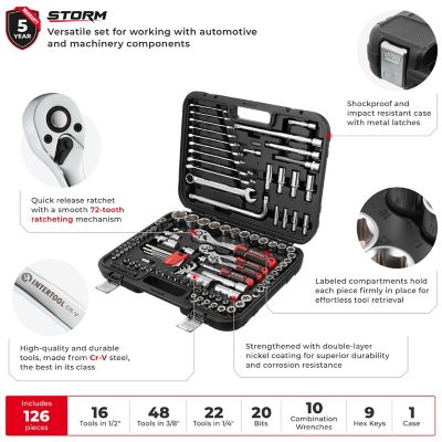 Image showing  126 pc. Socket Wrench Set
