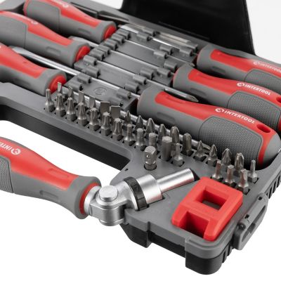 Image showing 6 th INTERTOOL 51 pc. Screwdriver Set Case