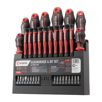 INTERTOOL 36 pc. Screwdriver Set STORM