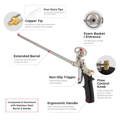 Image showing  Long Foam Gun PT08-0650