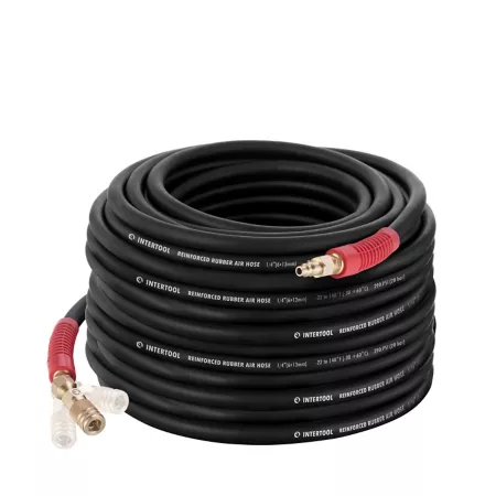 INTERTOOL 1/4 in x 100 ft Rubber Air Hose Air Hoses