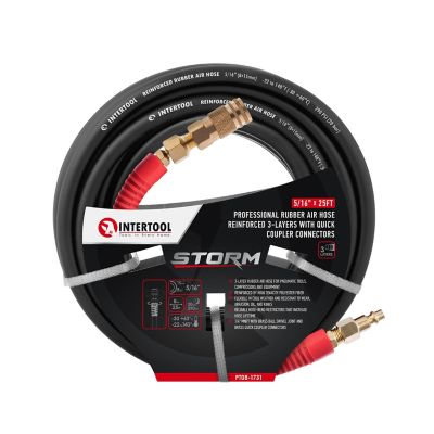 Image showing 5 th INTERTOOL 5/16 in. x 25 ft. Rubber Air Hose