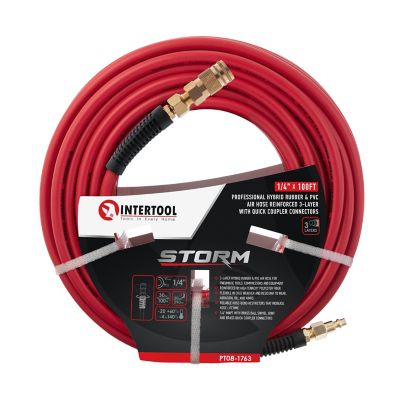 Image showing 5 th INTERTOOL 1/4 in. x 100 ft. Hybrid Air Hose
