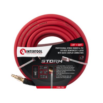 Image showing 5 th INTERTOOL 3/8 in. x 50 ft. Hybrid Air Hose