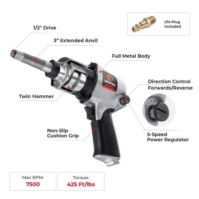 Image showing  Air Impact Wrench 1/2 in. Ext. Anvil