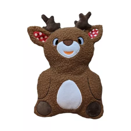 Dog Star Reindeer Holiday Fleece Plush Dog Toy Dog Plush Toys