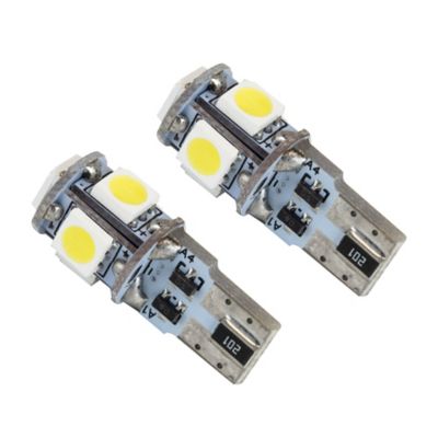 ORACLE Lighting T10 5 LED 3 Chip SMD Bulbs (Pair), White