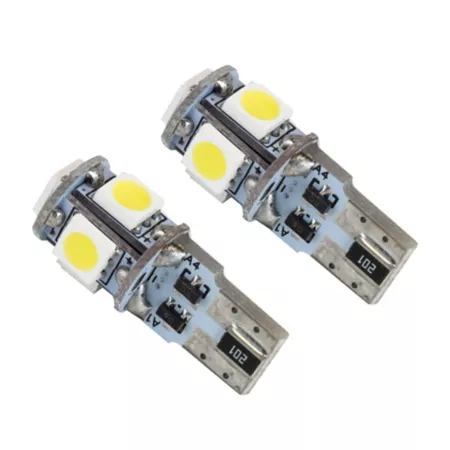 ORACLE Lighting T10 5 LED 3 SMD Chip Bulbs (Pair) White Headlight Assemblies