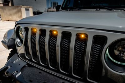 Image showing 8 th ORACLE Lighting Pre-Runner Style LED Grill Kit for Jeep Gladiator JT, Amber LED