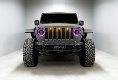 Image showing 9 th ORACLE Lighting Pre-Runner Style LED Grill Kit for Jeep Gladiator JT, Amber LED