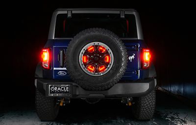 Image showing 5 th ORACLE Lighting LED Illuminated Wheel Ring 3rd Brake Light, Red LED, 4211-003