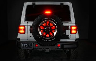 Image showing 6 th ORACLE Lighting LED Illuminated Wheel Ring 3rd Brake Light, Red LED, 4211-003