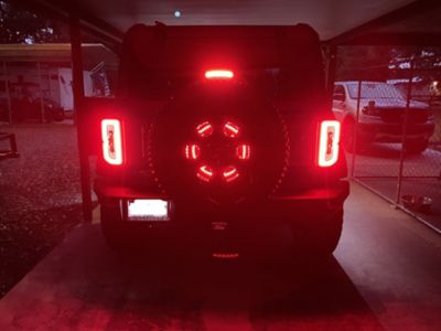 Image showing 9 th ORACLE Lighting LED Illuminated Wheel Ring 3rd Brake Light, Red LED, 4211-003