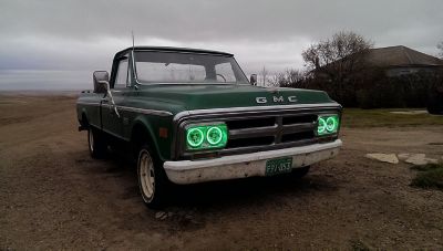 Image showing  Pre-Installed Lights 5.75 in. Sealed Beam Green Halo, 6904-004