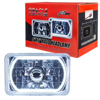 ORACLE Lighting Pre-Installed Lights 4x6 in. Sealed Beam White Halo, 6909-001