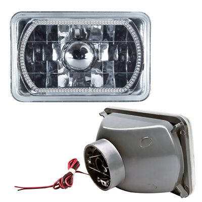 Image showing 1 th ORACLE Lighting Pre-Installed Lights 4x6 in. Sealed Beam White Halo, 6909-001